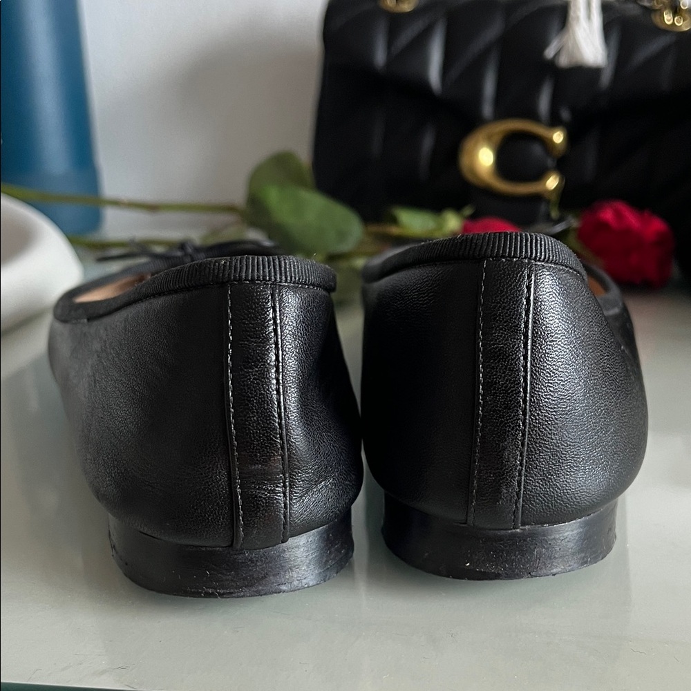 CHANEL Black Leather Loafers with Bow Detail - Picture 9 of 10